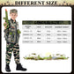 Udekit Army Uniform Cosplay Costume Soldier Outfits With Clothes, Tatical Vest And Other Toys Acessories For Kids 6Y To 8Y