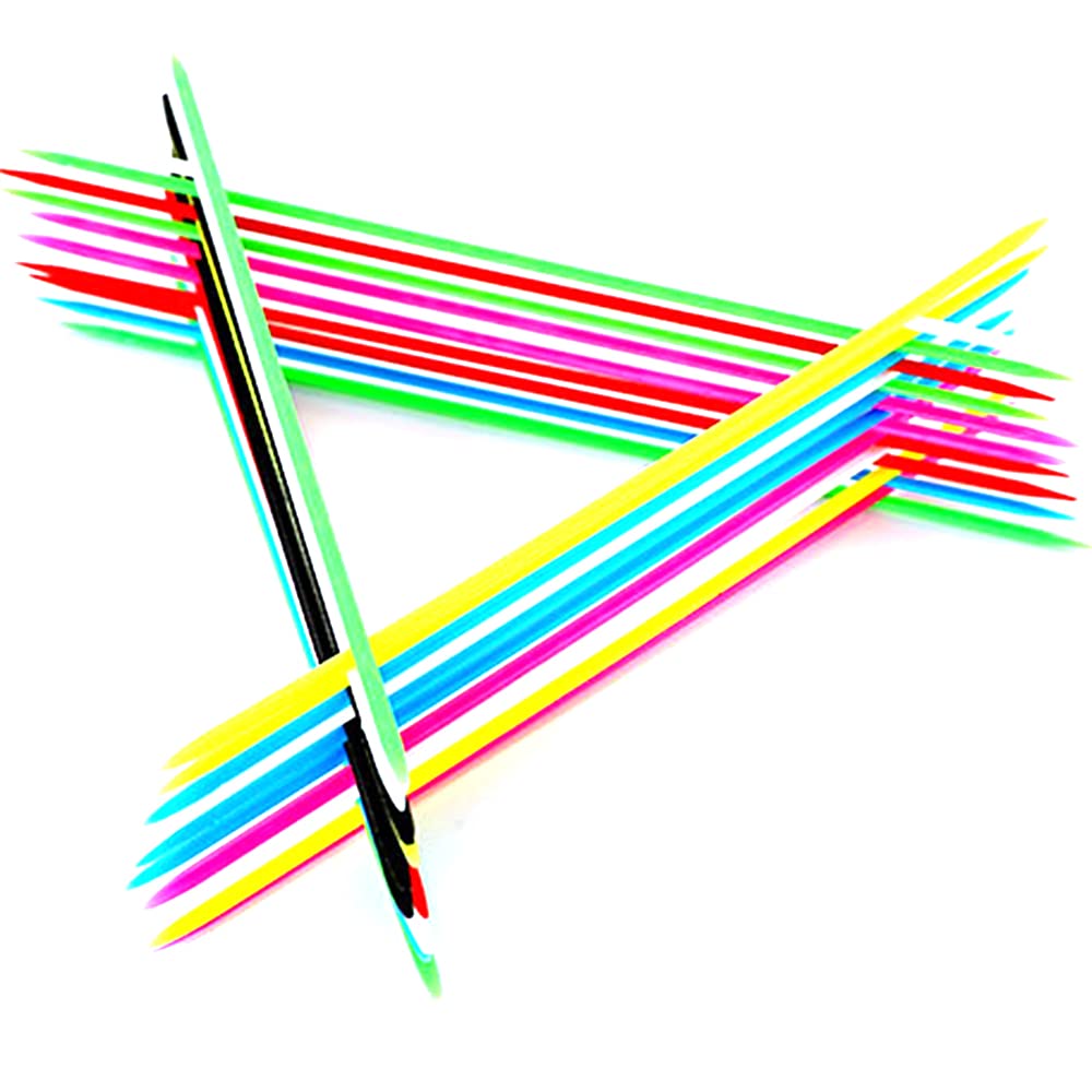 Yanqinqin Colorful Pick Up Sticks,Toys For Fun Family Parent-Child Games 6.3Inch Long, Nostalgic Games