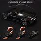 1/24 Diecast Roadster Model Car with Pull Back Function, Sound and Light, Alloy Metal Vehicles Roadster Toy Car Ideal Collectibl
