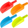 LoayBhok Beach Shovel Toys for Kids: Heavy Duty Plastic Sand Shovels Tools for Toddlers - 4 Pack Outdoor Digging Sandbox Toys Se