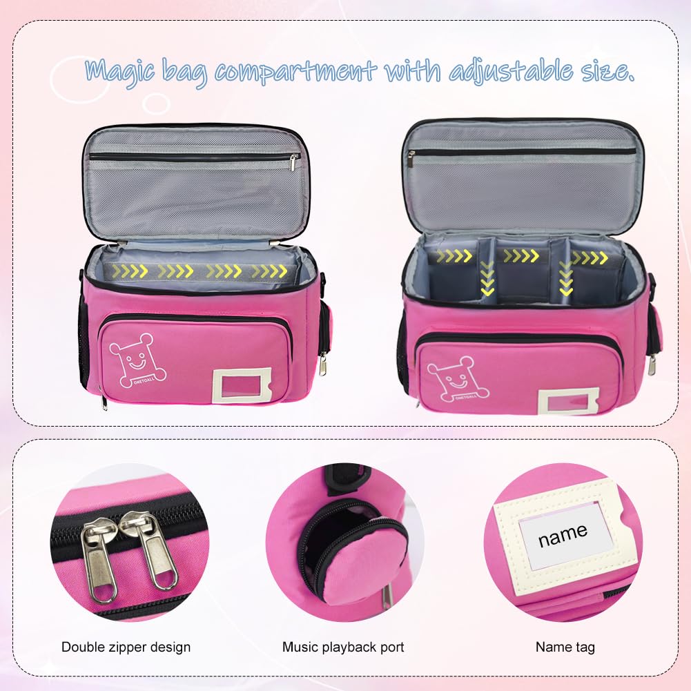 Onetoall Portable Carrying Case Compatible With Tonies Audio Player Starter Set, Tonies Figures Characters, Headphones And Charg