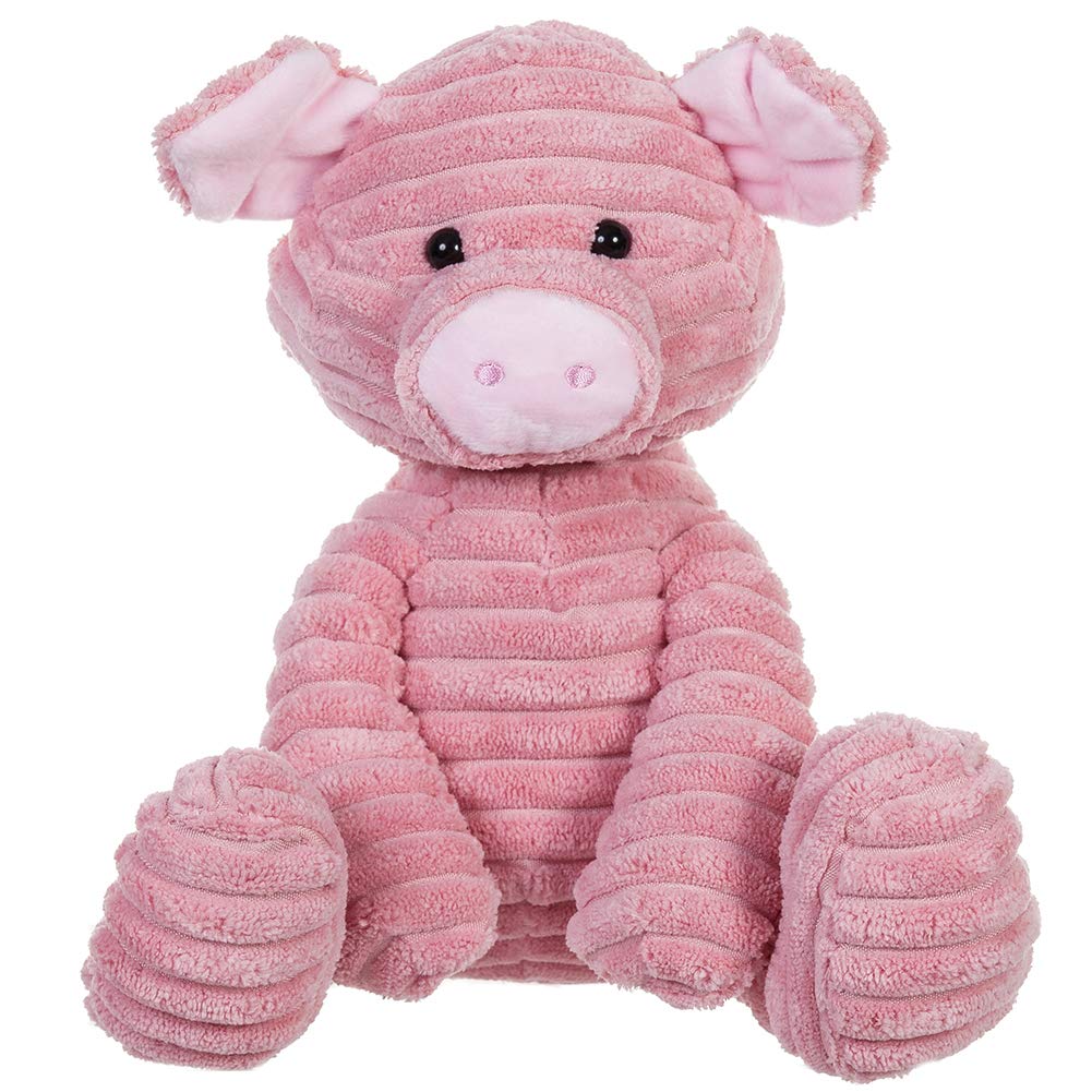 Apricot Lamb Corduroy Pig Stuffed Animal - Soft 8.5-Inch Plush Toy for Children