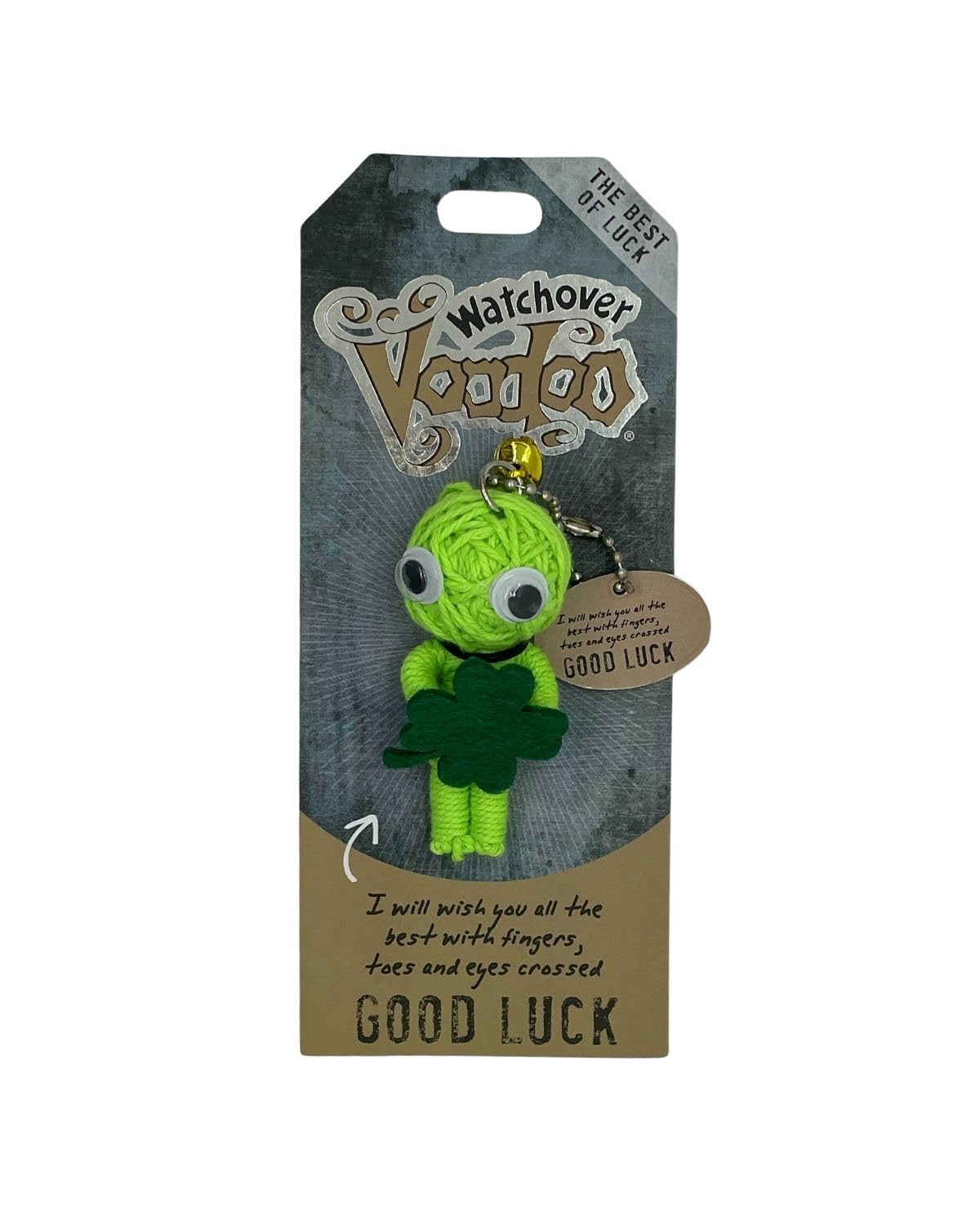 Watchover Voodoo 3-Inch Good Luck Keychain - Handcrafted Gift to Bring Good Luck and Positivity Everywhere You Go