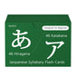 Japanese Hiragana And Katakana Syllabary Alphabet Flash Cards