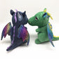 Yukouqian Dragon Stuffed Animal Cute Dragon Plush Doll Toy 10 Inch For Girls Boys Christmas (Dragon Black 25Cm)