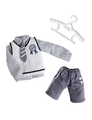 Ymy23 Ymy25 Ob22 Ob24 Doll Clothes Shirt Tie Waistcoat Boys Uniform Set Doll Body Clothes Blythe (Curry)