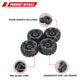 RCAWD Pre-Glued 12mm Hex Adapter Wheel and Tire Set Rubber Nylon Upgrades Parts for 1/16 1/18 Monster Truck with Foam Inserts fo
