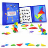 Pluspoint Wooden Tangram Travel Game Magnetic Puzzle Book Game Tangrams Jigsaw Shapes With Solution Traveler Challenge Iq Educat