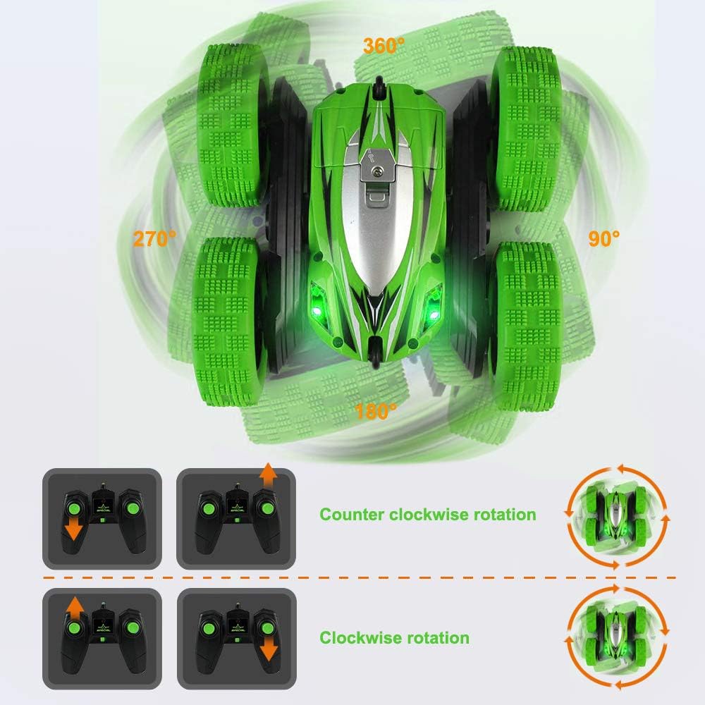 FREE TO FLY Remote Control Car RC Cars - Drift High Speed Stunt Car Race Toy Rechargeable Car Birthday Gifts for Boys Girls Ages