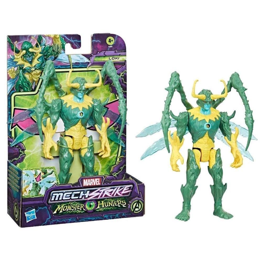 Marvel Mech Strike Monster Hunters 6 Figure - Loki - F4804 - Hasbro  Green and Gold