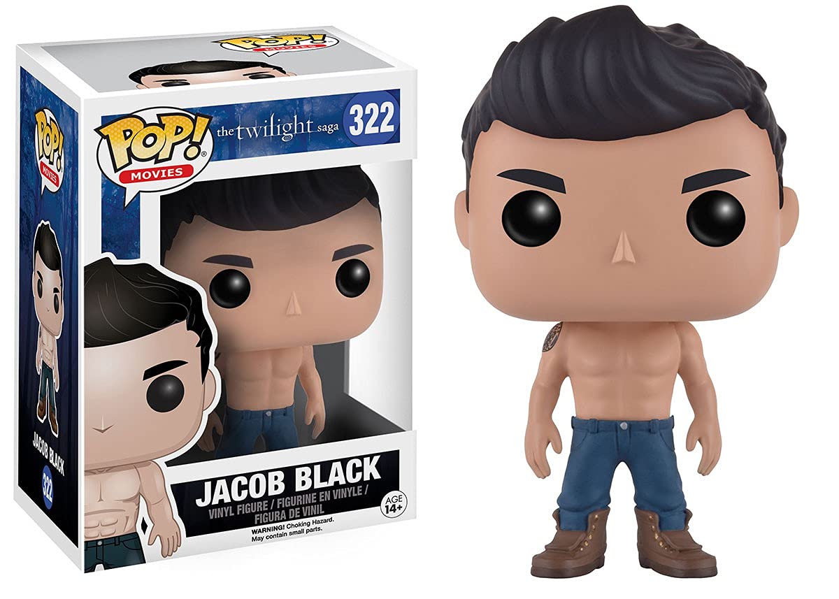 Funko POP Twilight Jacob (Shirtless) Action Figure - 3.75" Vinyl Collectible, Model 9821