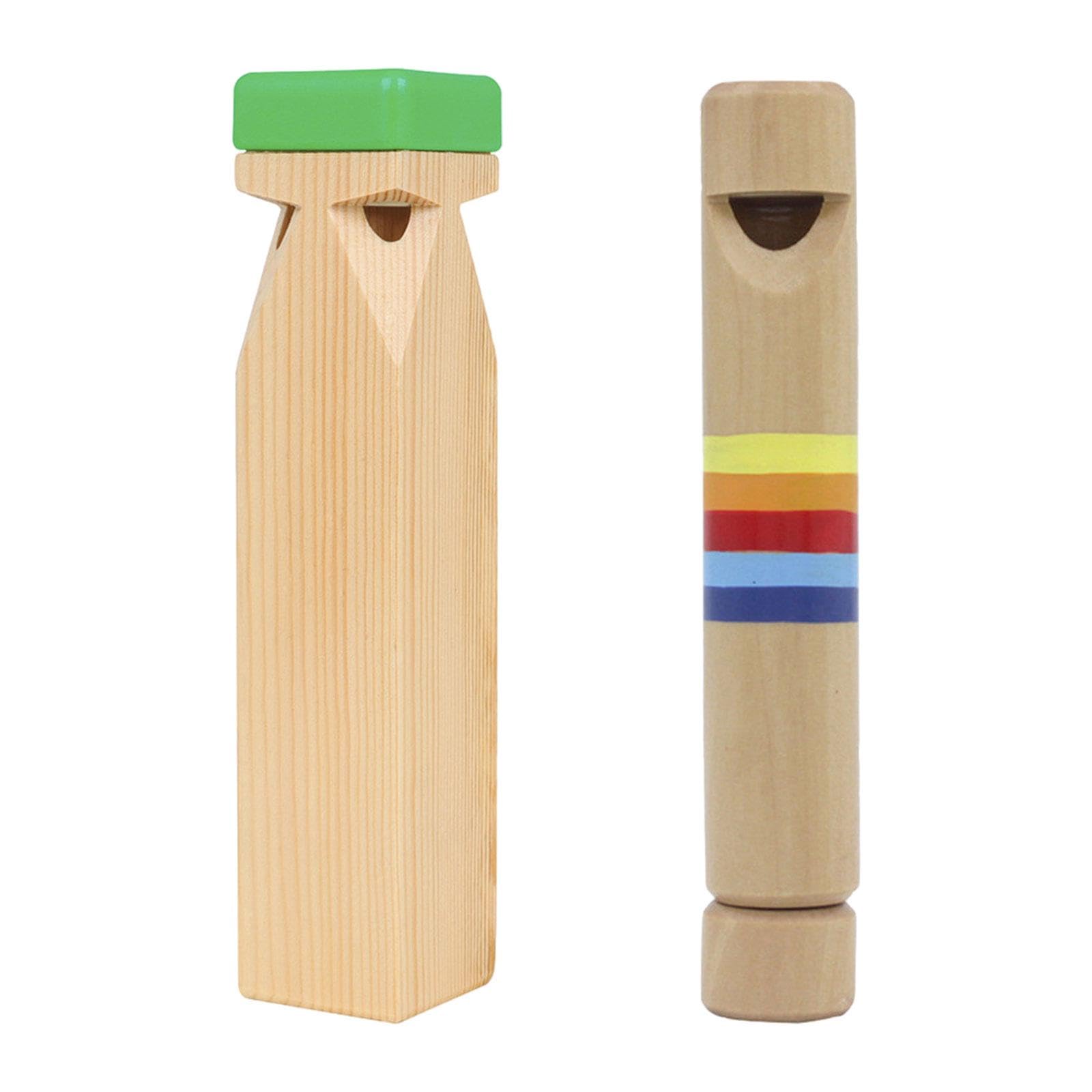 Calandis Montessori Percussion Instruments Wood For Babies Boys Girls Party Toys 2 Pieces | Music & Art | Educational