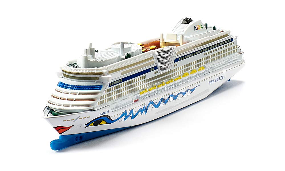 Siku 1720 AIDALuna Cruise Ship Model 1:1400 Metal/Plastic White AIDA Design