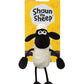 Aurora World Shaun The Sheep Plush 61176 Backpack Clip  Black and White  Great Gift Idea 9 x 7 x 14 centimetres
