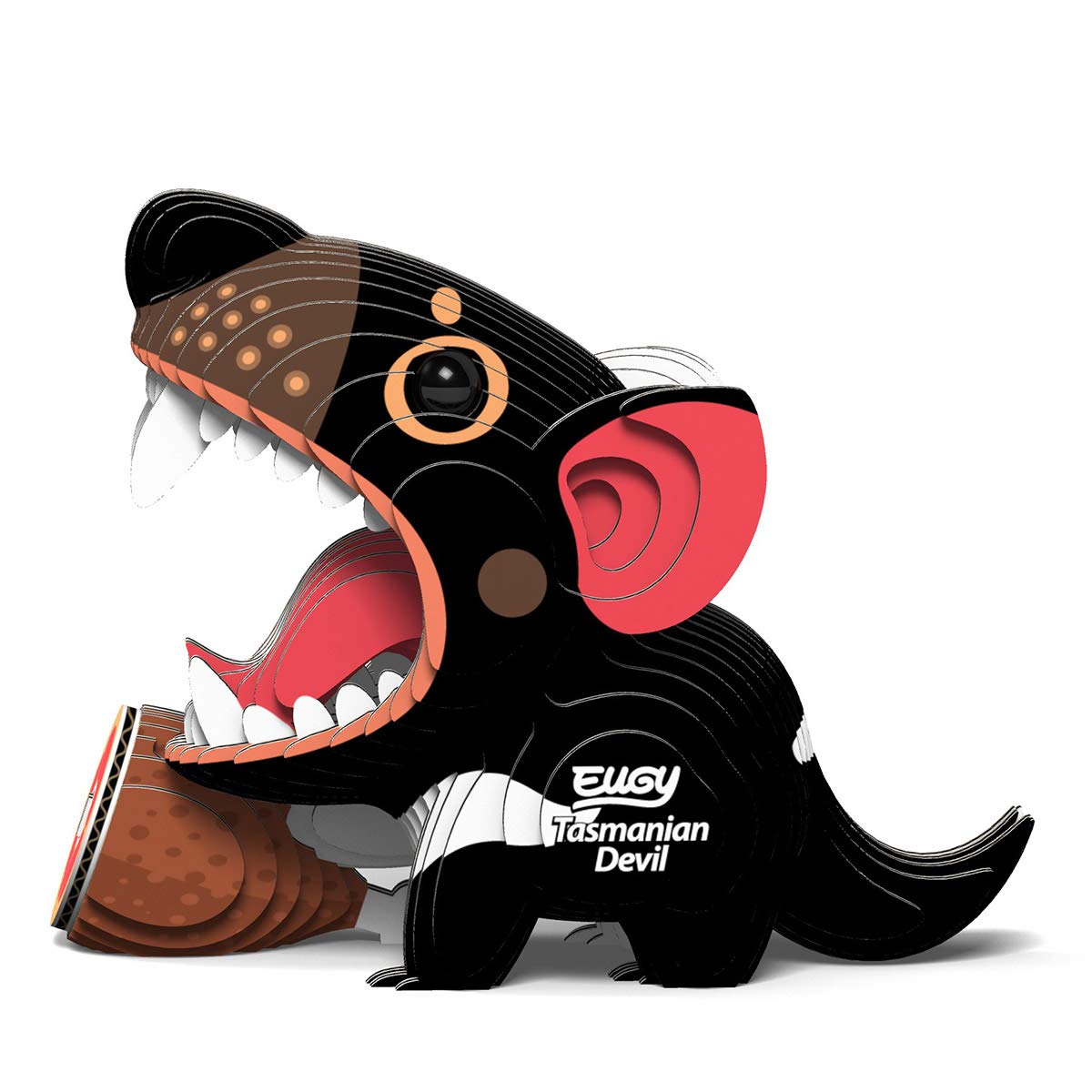 Eugy Tasmanian Devil 3D Puzzle, 36 Piece Eco-Friendly Educational Toy Puzzles For Boys, Girls & Kids Ages 6+