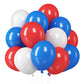 Red White And Blue Balloons, 12 Inch Red White Blue Balloons 4Th Of July Decorations Independence Day Decoration Red White Blue