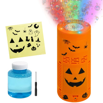 Halloween Bubble Machine,Halloween Party Decorations Includes Spooky Sound Effects,Lights,And Bubbles Halloween Toys For Toddlers,Kids,Adults
