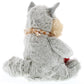 DolliBu I Love You Valentine Plush Sitting Wolf - Cute Stuffed Animal with Red Heart and Name Personalization Gift for Valentines Day  Birthday  Anniversary  Romantic Date - 9 Inches