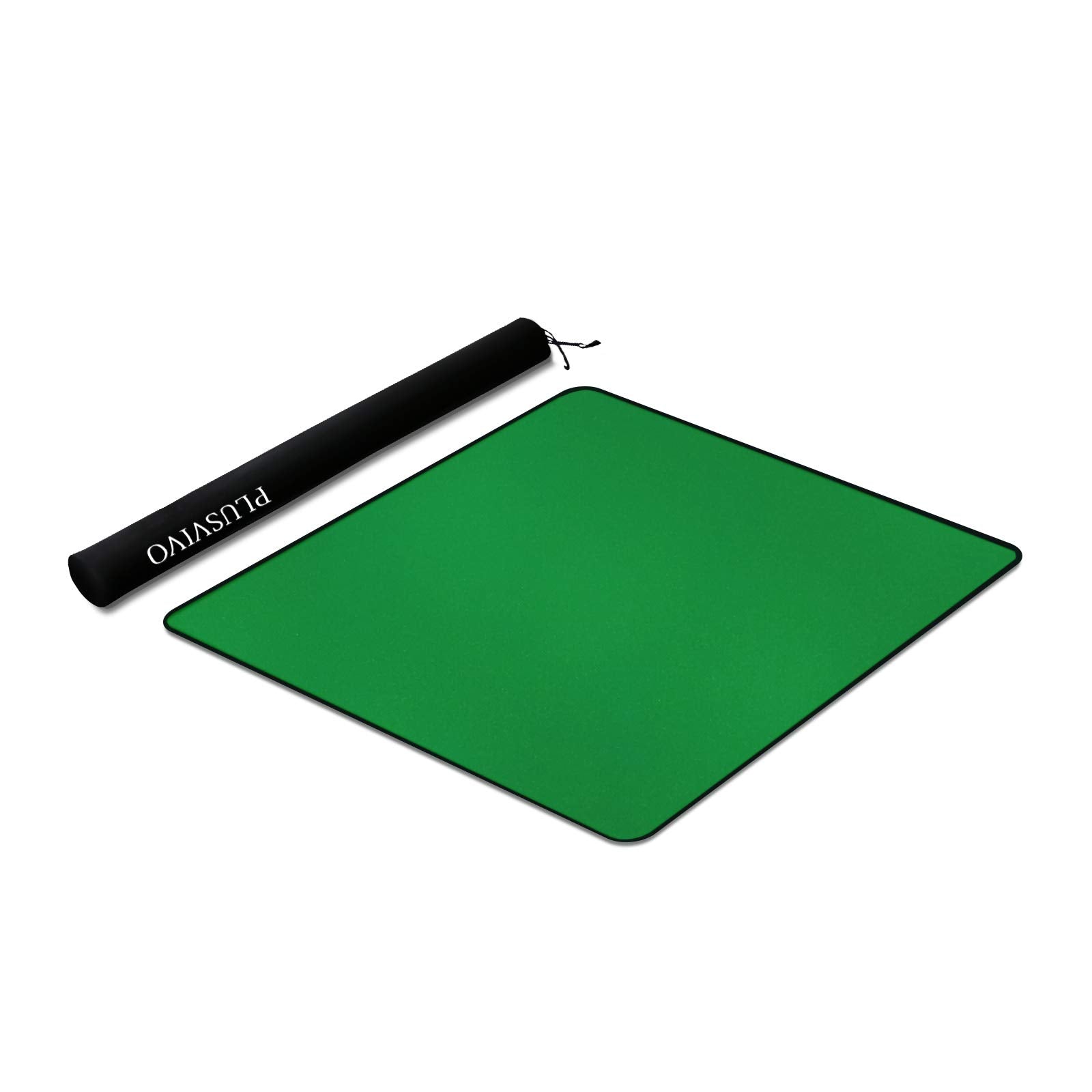 Plusvivo Mahjong Mat Anti Slip And Noise Reduction Table Cover For Mahjong Paigow Poker Dominos 32.6' X 32.6'(83Cm X 83Cm) Green