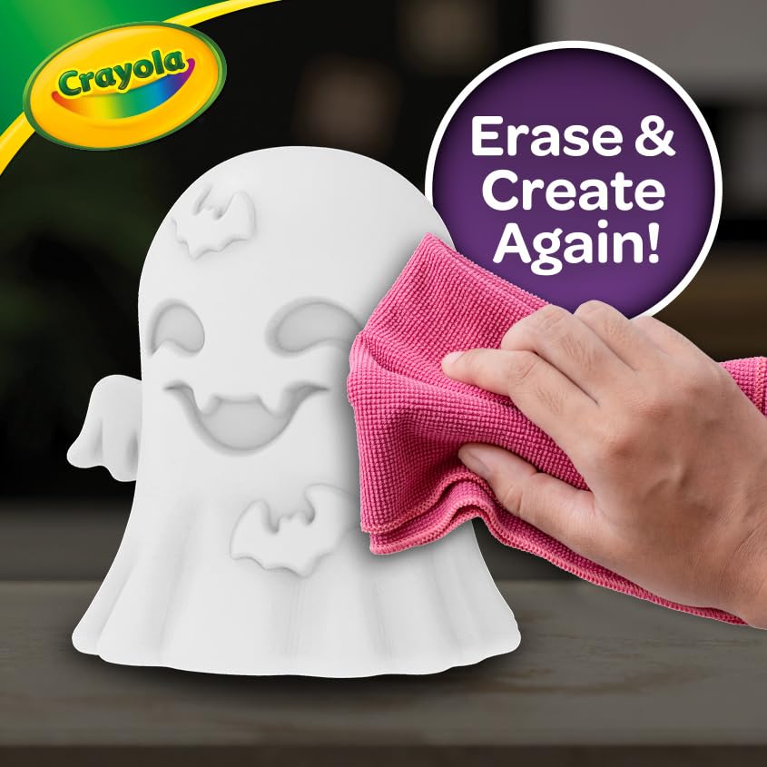 Crayola Light-Ups Ghost - Reusable Coloring Toy & Night Light, Medium, Multicolor, Model 747624, Halloween Decor for Kids Ages 4+