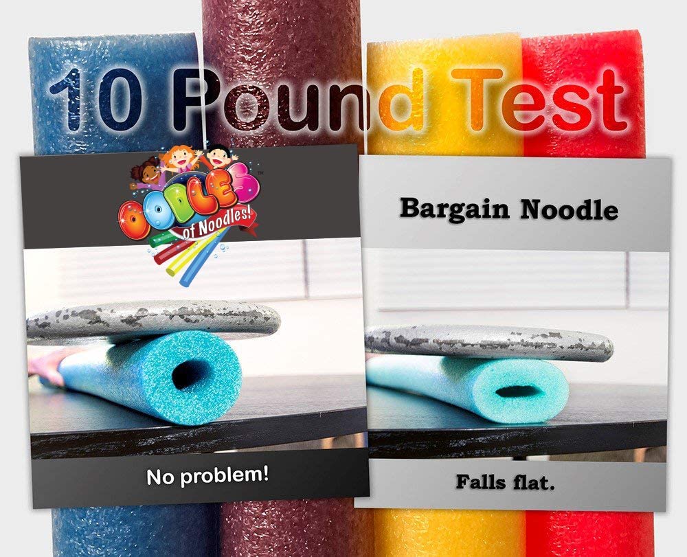 Oodles Of Noodles Deluxe Foam Pool Swim Noodles - 5 Pack Purple