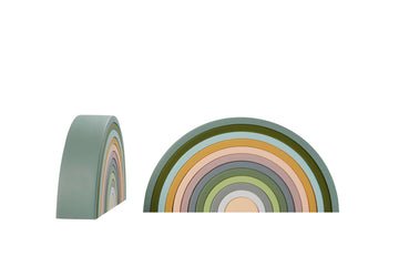 Billie + Squish Silicone Rainbow Stacking Toy - Largest On The Market 12 Layer Montessori Toys For Toddlers - Learning And Devel