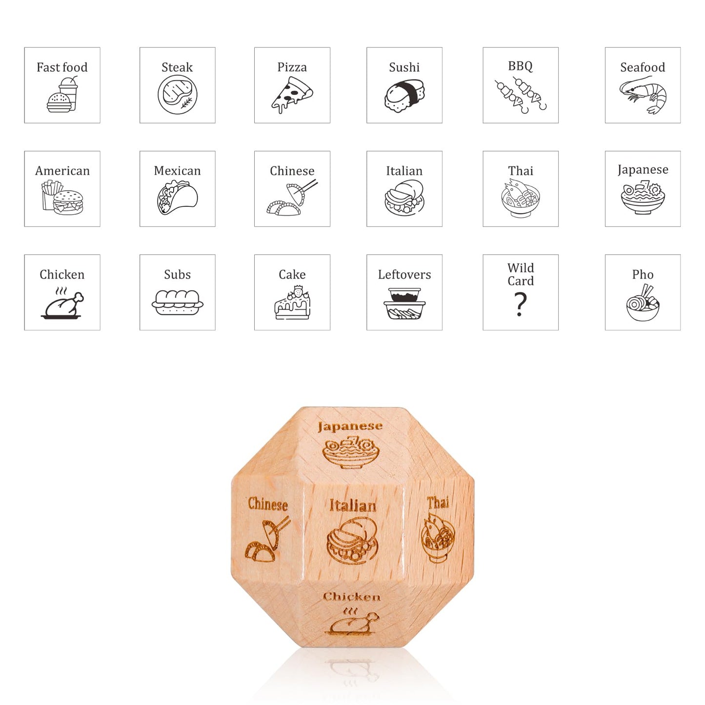 TI-EDC Valentines Day Gifts for Couple Him Her Valentines Day Gifts Food Dice Anniversary for Boyfriend Husband Girlfriend Wife