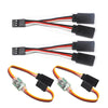 4Pcs RC Servo Reverser&Servo Y Harness Splitter Cable for JR Futaba RC Aircraft Airplane Steering Gear and Any Servos