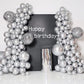 Silver Party Balloons 100Pcs 12Inch Chrome Metallic Silver Helium Balloons For Birthday Party Decoration And Arch Decoration Wed