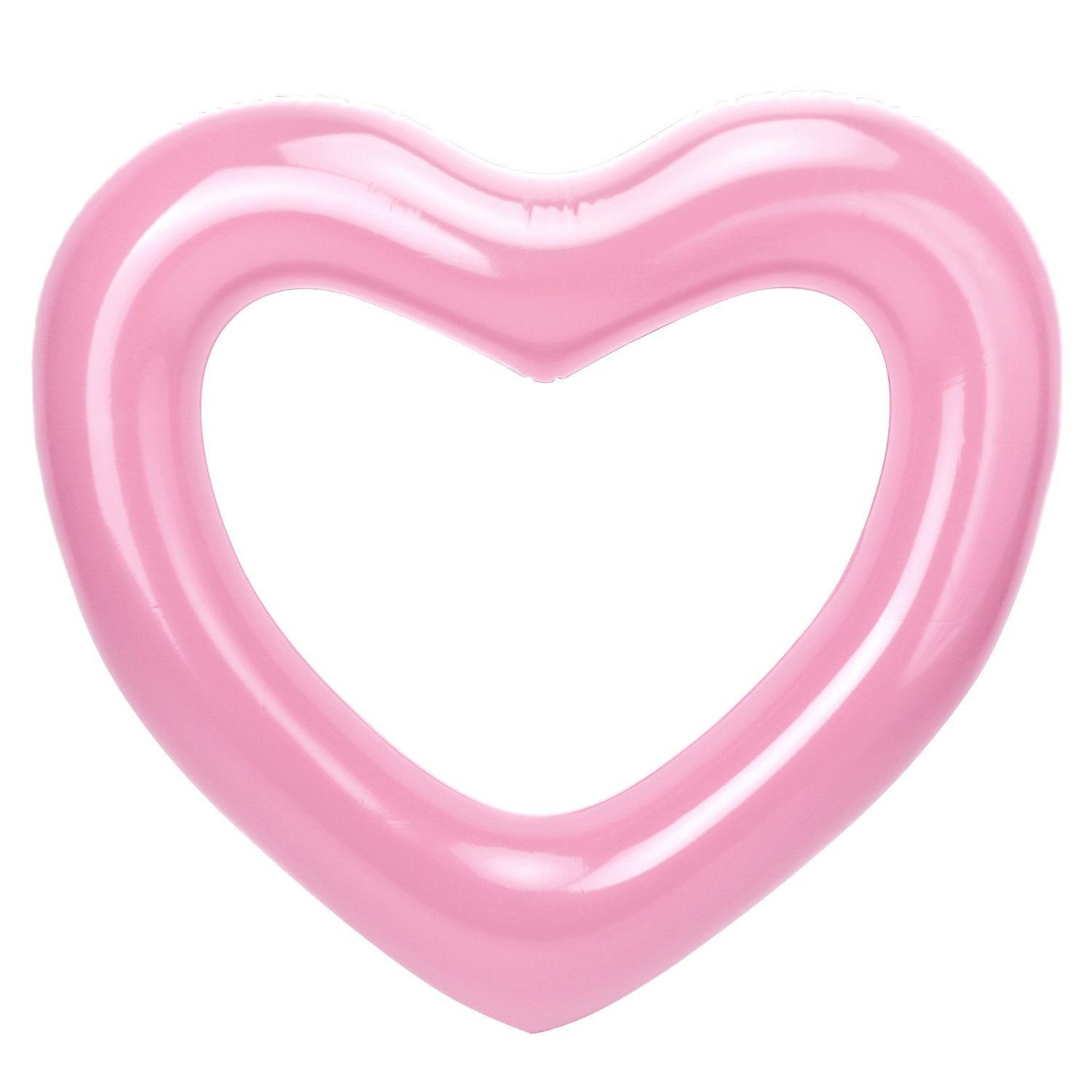 Moko Inflatable Pool Floats For Adults, Clearance Bachelorette Party Decorations Heart Shaped Swim Ring Summer Swimming Tube Water Fun Beach Wedding Pool Toys Swimming Circle, Rose Gold