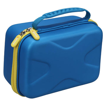 Aproca Hard Storage Travel Case For Leapfrog Fridge Phonics Magnetic Letter Set (Blue-Yellow Zipper) (Case Only)