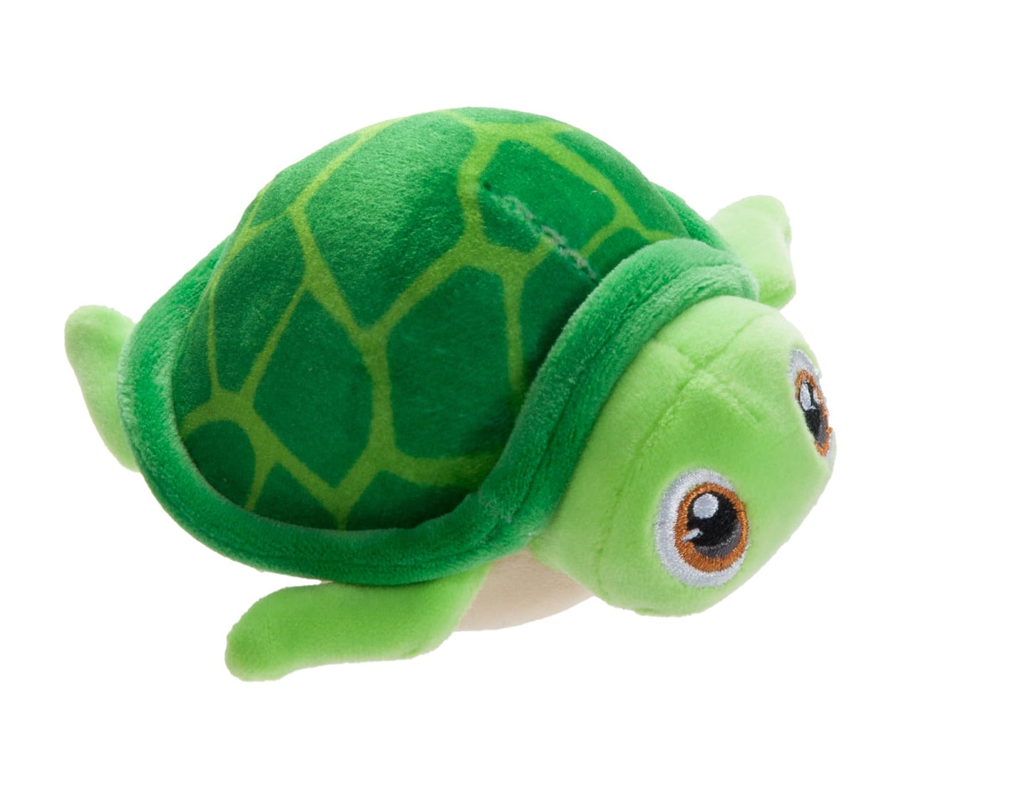 The Petting Zoo Sea Turtle Stuffed Animal Plushie, Gifts For Kids, Squishiez Sealife Animal Squeeze Toy, Green Tortoise Plush Toy 3 Inches