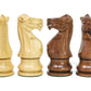 House of Chess - Tournament Chess Set Pieces - Unique Staunton Golden Acacia Wood/Boxwood - King Height: 3.75'' (95 mm) - 2 Extr
