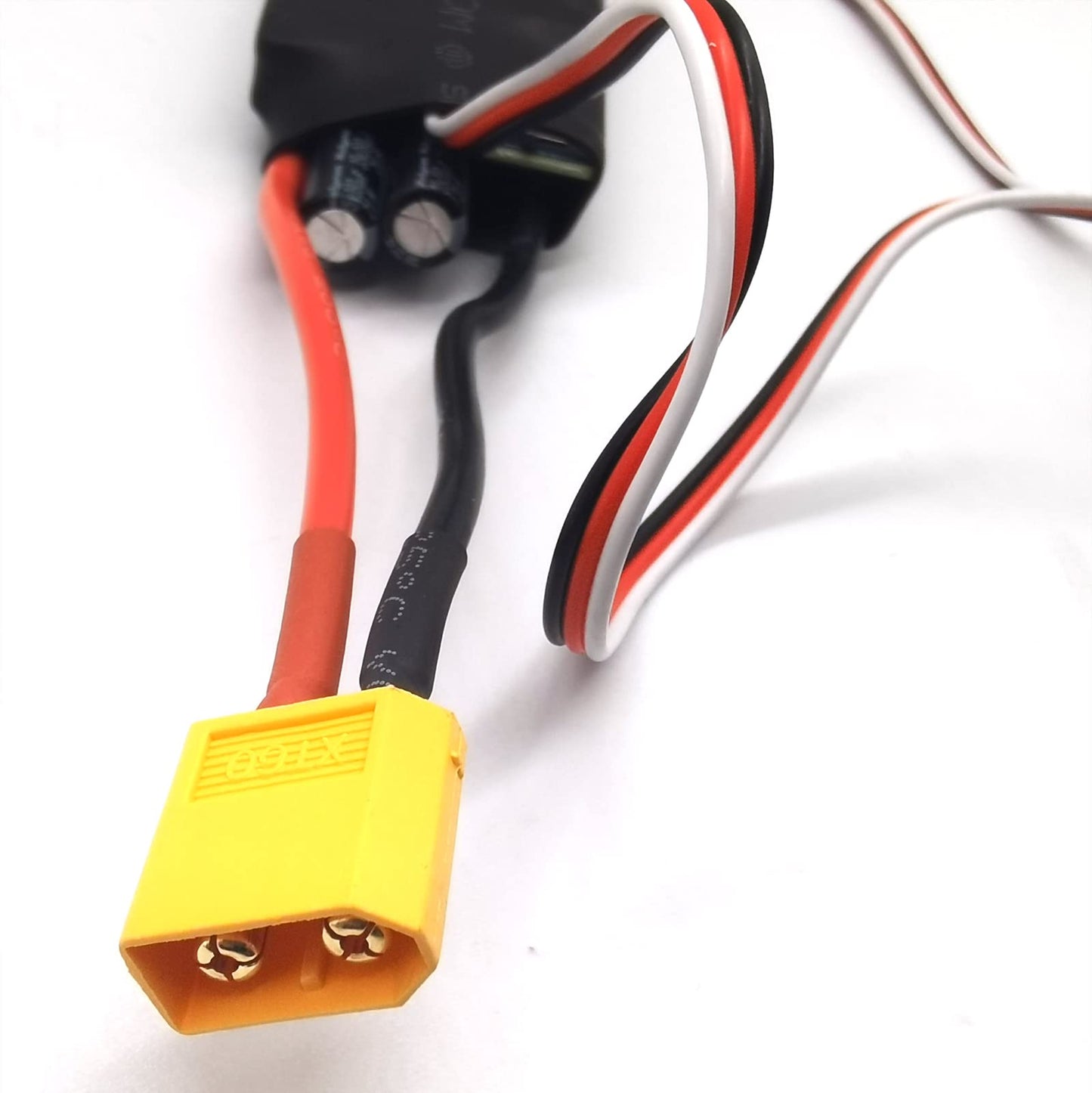 Flycolor 60A ESC 3-6S Electric Speed Controller 5v /6V/7.4V 5A BEC with XT60 & 3.5mm Bullet Plugs for RC Drone Airplane Brushles