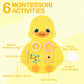 Monlurd Wooden Duck Sensory Wall Toy, Busy Board For Toddlers, Montessori Sensory Wall Panel For Kids, Ideal For Classroom, Play
