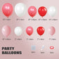 Red Pink Balloon Arch, Red Pink Balloon Garland Kit with White Pink Macaron Red and Red Balloons, Red Pink Balloon Garland for B