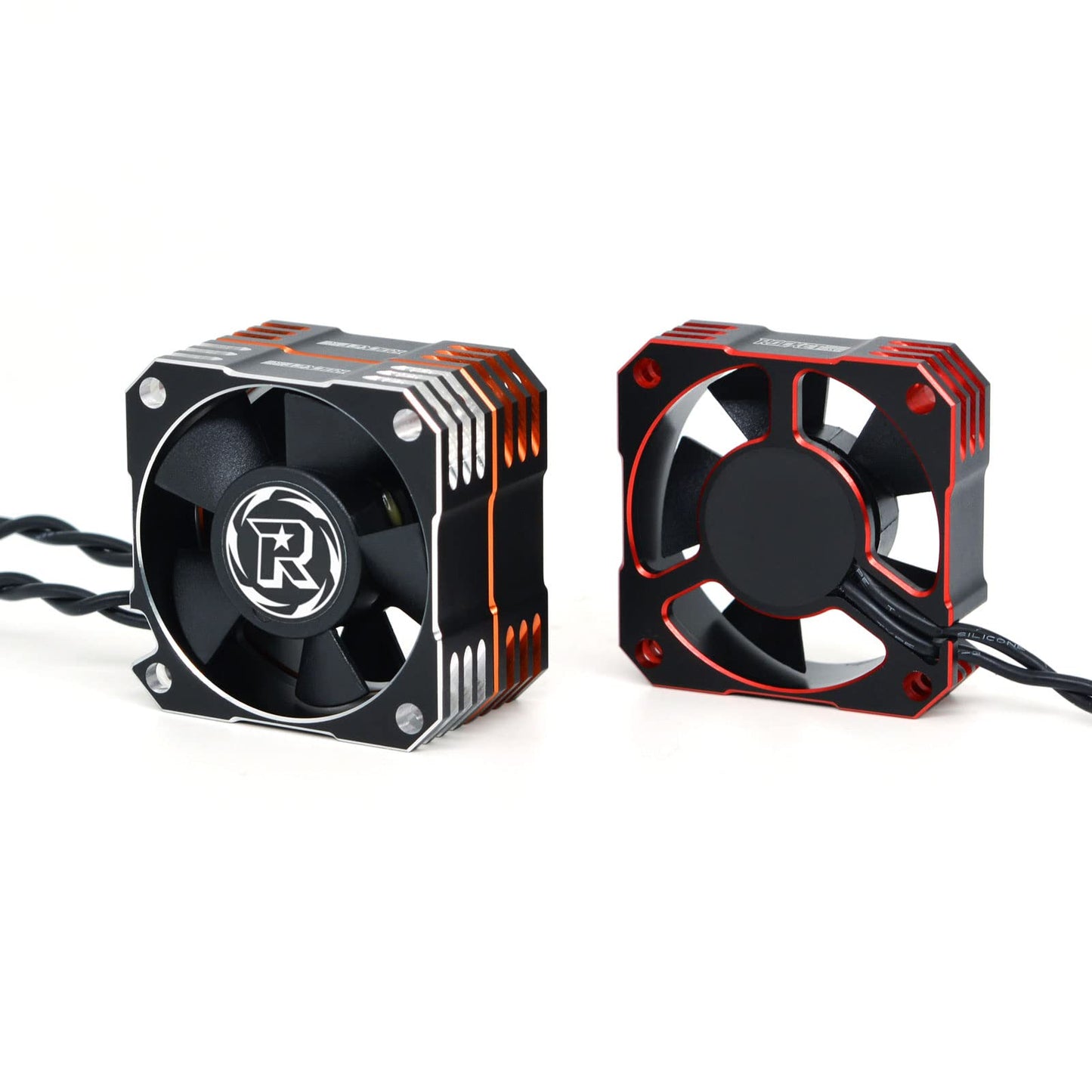 RC Motor Cooling Fan 21000RPM Brushless RC Motor Heatsink 8.4V ESC Cooling Fan Heat Dissipation for 1/10 1/12 1/8 RC Car Orange