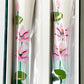 Japanese Candles No. 6 Drawn Lotus.Made in Japan.Manufacturer Awaji Baikundou, White, Medium