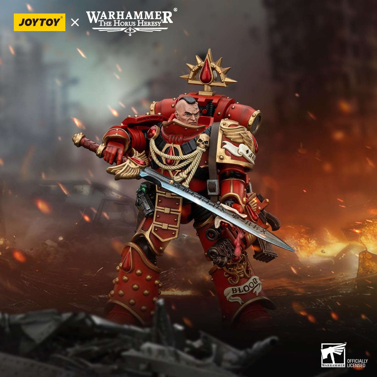 malt-inspiredISE JOYTOY 1/18 Action Figures - Warhammer The Horus Heresy Blood Angels Raldoron First Captain of The Blood Angels - 5 Classic Character Collectible Age 15 and Above
