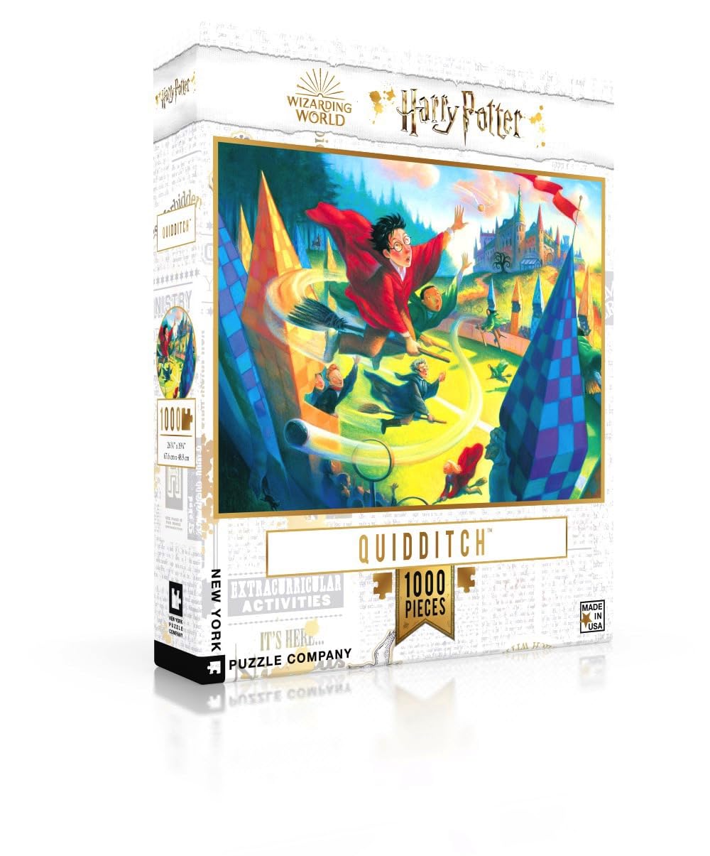 New York Puzzle Company - Harry Potter Quidditch - 1000 Piece Jigsaw Puzzle For Family Game Nights By Mary Grandpré