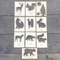Haoser Animal Stencil Set // Animal Stencils Educational Wood Handwriting Stencil Set // EasyToUse Writing Guide For Kids & Mo