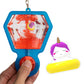 Goonameez Hand-Held Sensory Fidget Toy With Floating Characters Mesmerizing Water Mix, Collect All 6 Unique Shapes For Squishy F