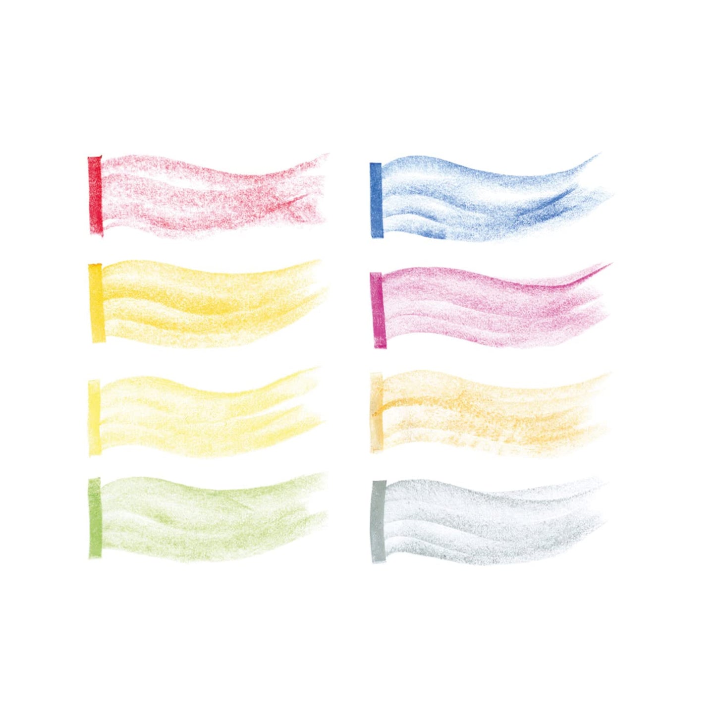 Stockmar Wax Crayons - Anniversary Rainbow Edition - 6 Sticks, 2 Blocks Wax Crayons, in Tin Case, Waldorf Art Supplies