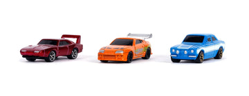 Jada Fast & Furious 3 Piece Set Nano Hollywood Rides Series 1 Diecast Model Cars