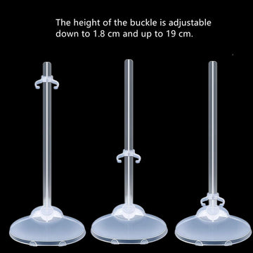 Apohalo 10Pcs Doll Stands Action Figure Stand, Doll Stand Display Holder, Ideal Doll Display Stand Support With Adjustable Waist