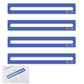BOXOB 4pcs Mahjong Line Finder  Good Luck Mahjong Card Line Guide Rules Reader Helper Mah Jongg Accessories Gifts for Players (Blue)