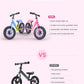 Lilian&Gema Toddler Balance Bike Colorful Lighting, 12'' Kids Balance Bike For 2-5 Years Old With Adjustable Seat & Handlebar, T