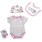 TatuDoll Reborn Baby Girl Doll Clothes Set - 5 Piece Elephant Outfits for 20-22 Inch Dolls, Perfect Newborn Accessories