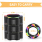 Buluwans Fingers Magnetic Ring Fidget Toys Colorful Silent Magnetic Rings For Anxiety 9Pcs Magnetic Ring Fidget Toys For Adults