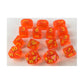 R4I Dice W/Arch'D4: Translucent - Blood Orange W/Yellow (15)